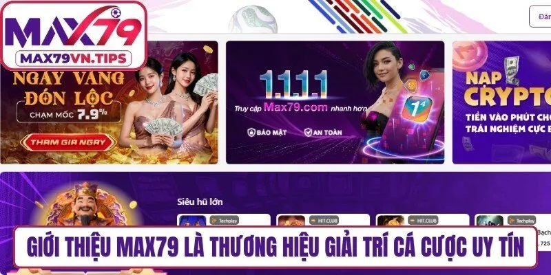 Giới thiệu Max79  là thương hiệu giải trí cá cược uy tín, đẳng cấp